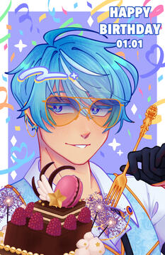 OC Beret Bday Art