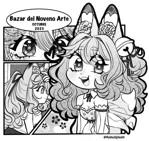 Mascot Botan Manga Style