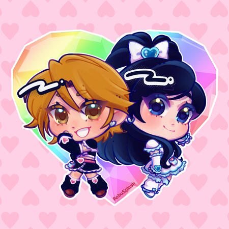 Chibi: Cure Black and Cure White