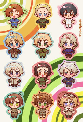 Hetalia Sticker Sheet