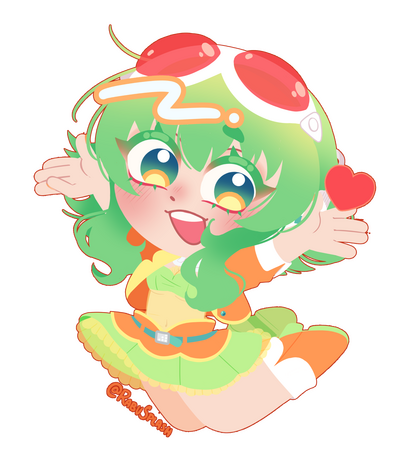 Lineless Chibi: GUMI