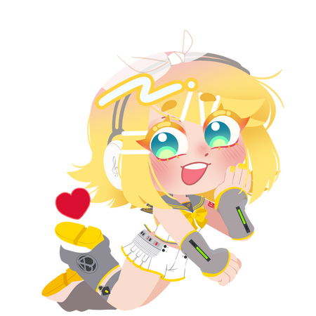 Lineless Chibi: Rin