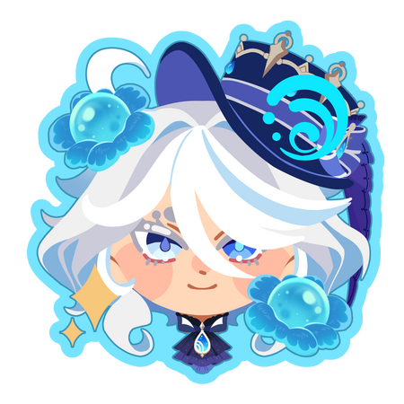 Chibi Head: Genshin Furina