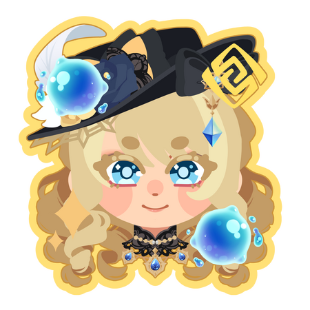 Chibi Head: Genshin Navia