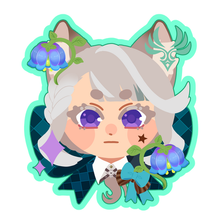 Chibi Head: Genshin Lynette