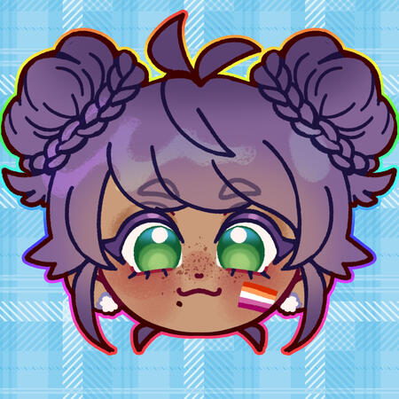 Pride Chibi Heads: OC Neve