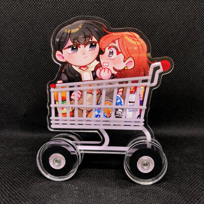 She loves to eat, She loves to cook cart acrylic standee