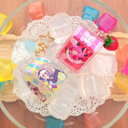 Milk Carton Liquid Keychains (Owl House &amp; Tokyo Mew Mew)
