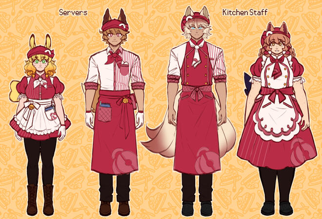 OCs PKMN Cafe AU
